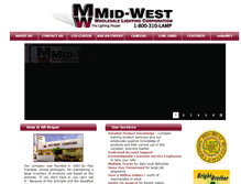 Tablet Screenshot of midwestlighting.com